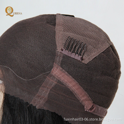 100% Brazilian Virgin Hair Human Hair Full Lace Wig With nature Hair line